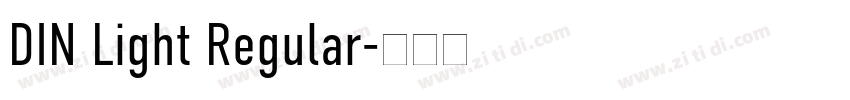 DIN Light Regular字体转换